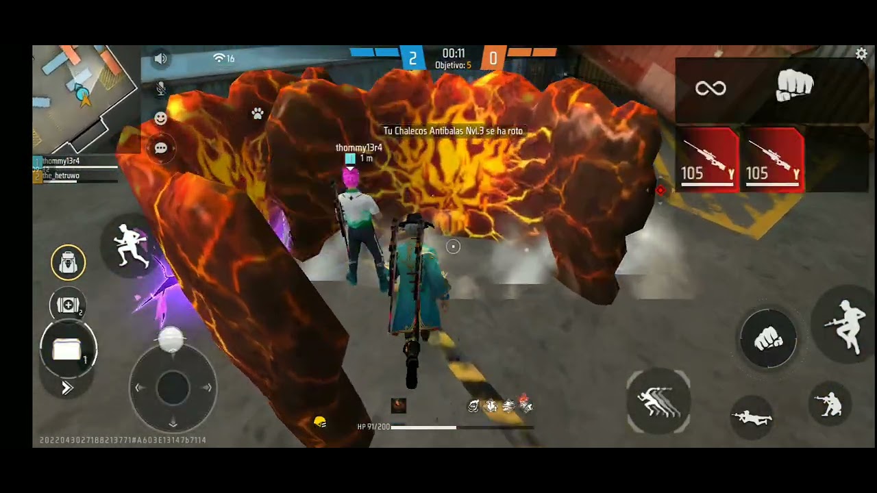 Jugando free fire con @Thommy_X572_edits 