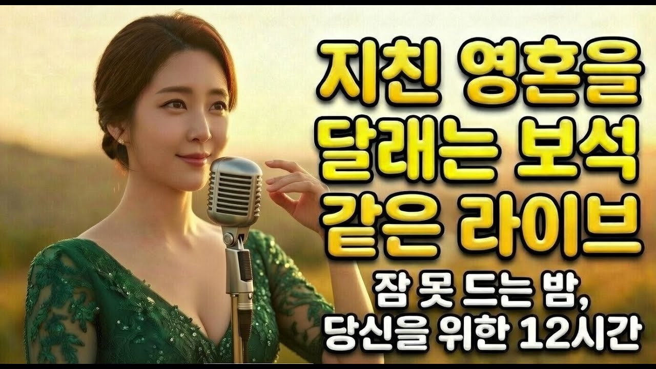 오늘 하루도 고생 많으셨습니다... 지친 마음 어루만지는 명품 트롯 메들리 [12시간 연속]