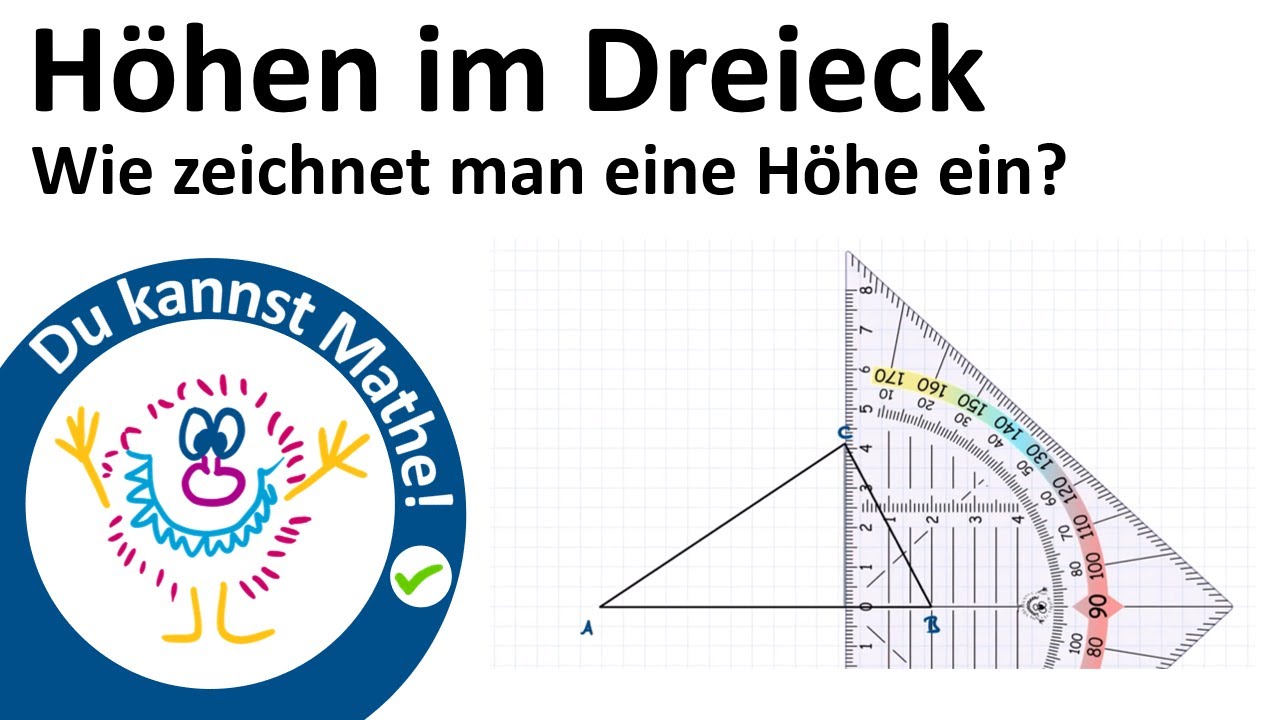 Höhen im Dreieck, Wie zeichnet man eine Höhe?, Höhenschnittpunkt