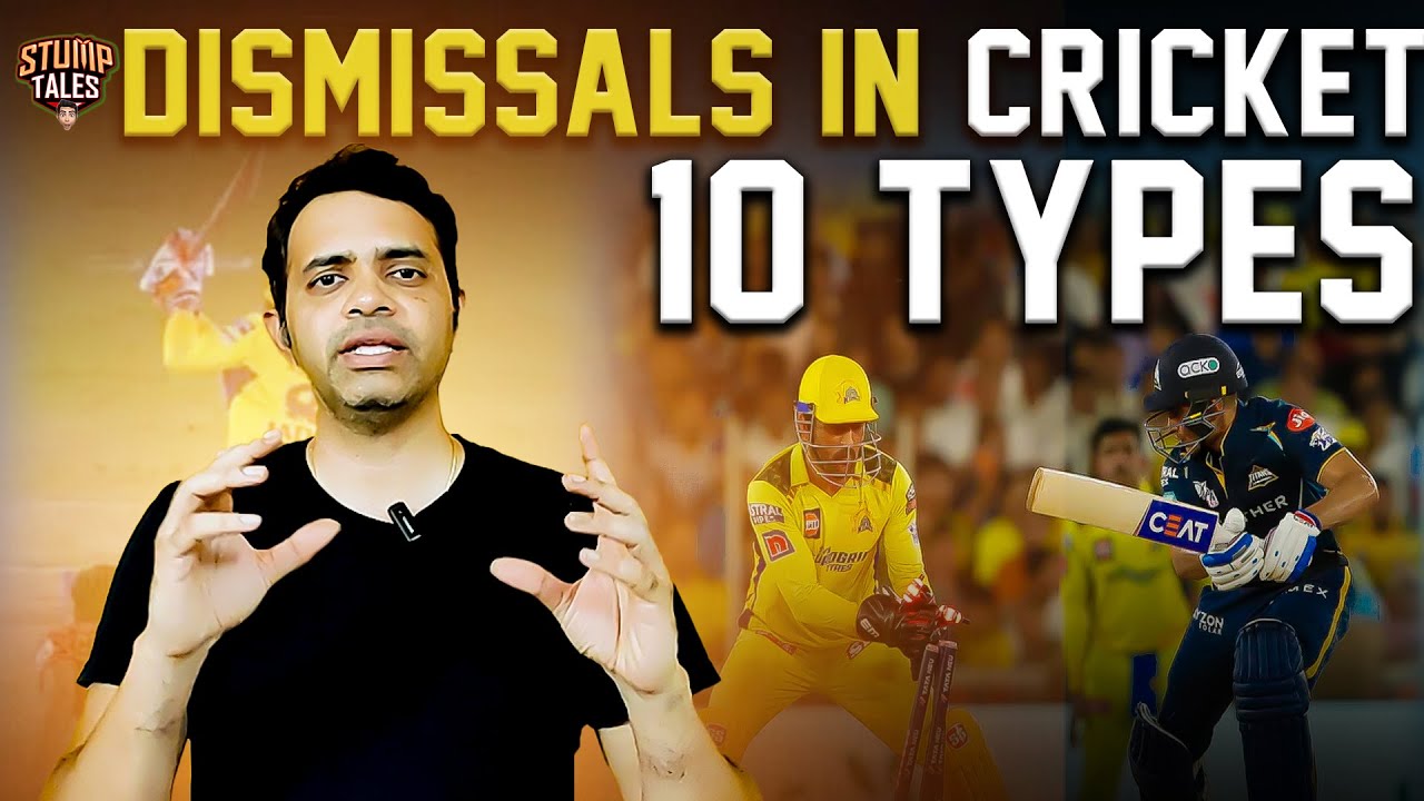 10 Ways Batsmen Get OUT in Cricket (From Bowled to Retired) @Kaushiknc