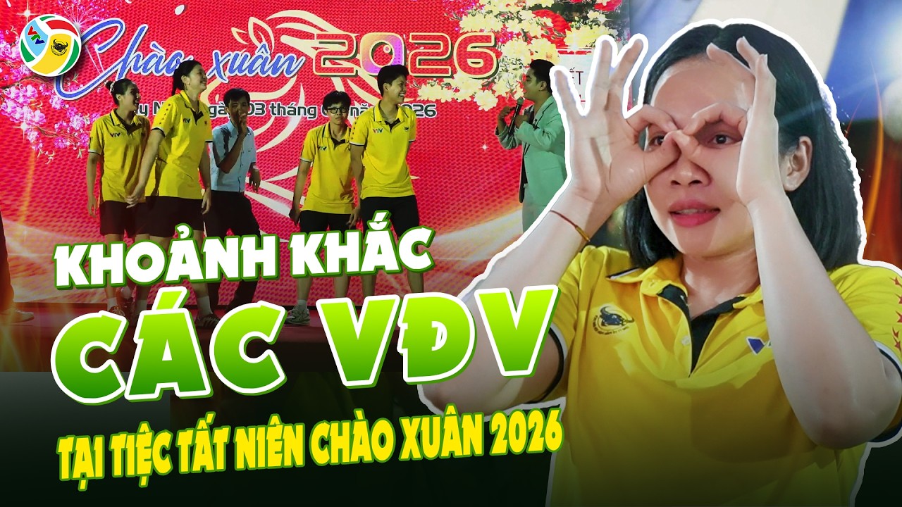Khoảnh khắc các VĐV VTV Bình Điền Long An tại Tiệc Tất Niên Chào Xuân 2026