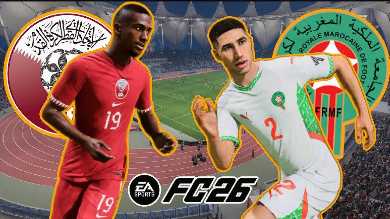 فيفا 26 - منتخب المغرب ضد منتخب قطر - استاد الملك فهد | EA FC26 Morocco vs Qatar - PS5 Full Match