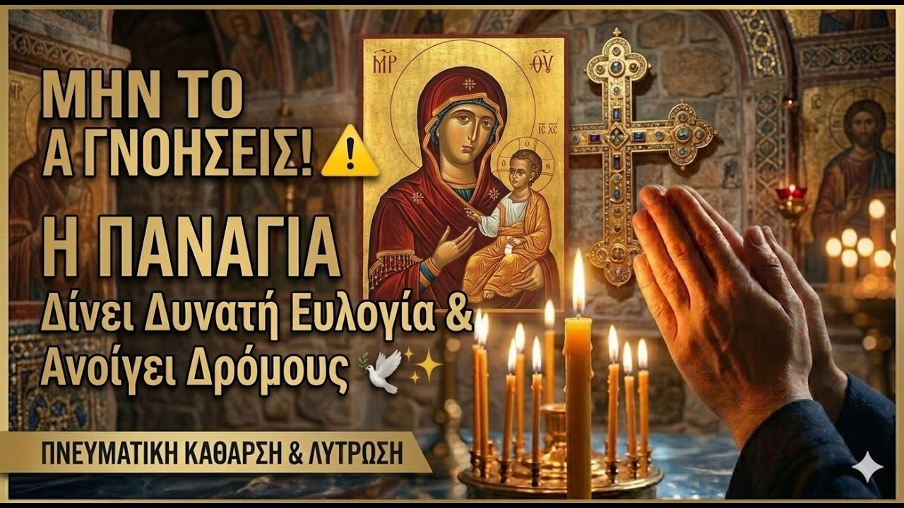 ΜΗΝ ΤΟ ΑΓΝΟΗΣΕΙΣ! ⚠️ Η ΠΑΝΑΓΙΑ Δίνει Δυνατή Ευλογία & Ανοίγει Δρόμους 🕊️