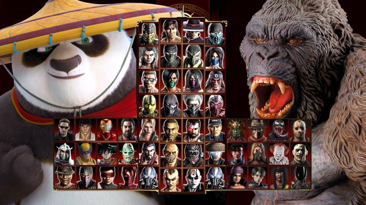 Mortal Kombat 9 - PO KUNG FU PANDA 🐼 & KING KONG 🐵 - Expert Tag Ladder - Gameplay @(1080p) - 60ᶠᵖˢ ✔