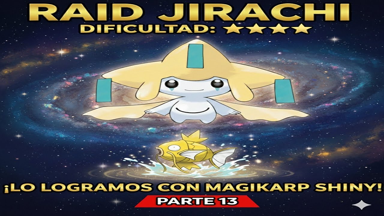 Raid Legendaria Jirachi - #13 Ganando las RAIDS de POKEMMO con MAGIKARP