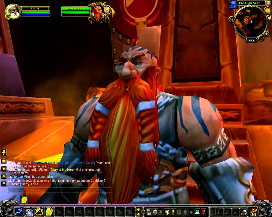 WoW - The New Throne of Ironforge and Red Shirt Guy!