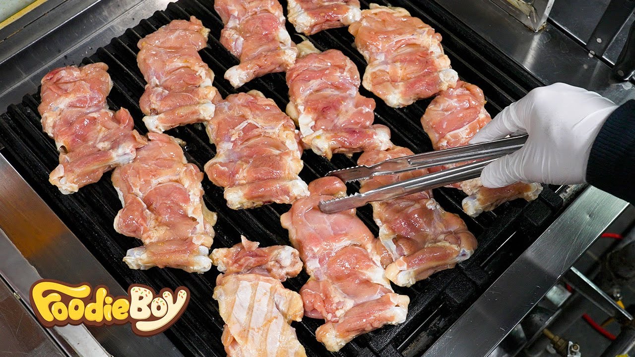 Удивительные навыки нарезки курицы, лучшая курица на гриле