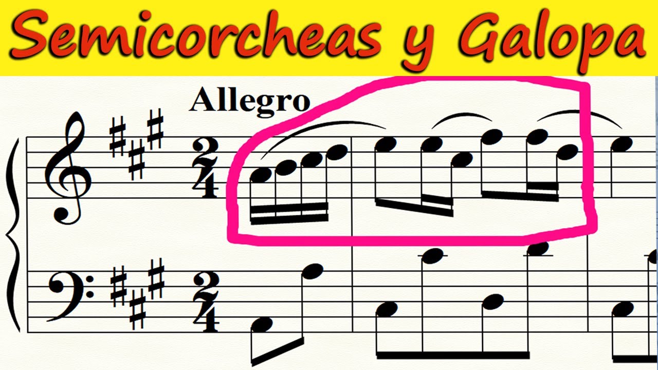 SEMICORCHEAS Y GALOPA