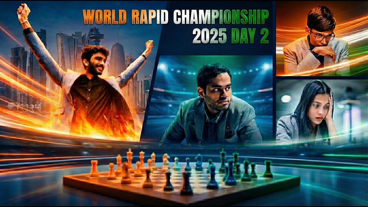 INDIA DOMINATION! Gukesh & Arjun Leading World Rapid 2025? | Day 2 Live | ft. Divya & Praggnanandhaa