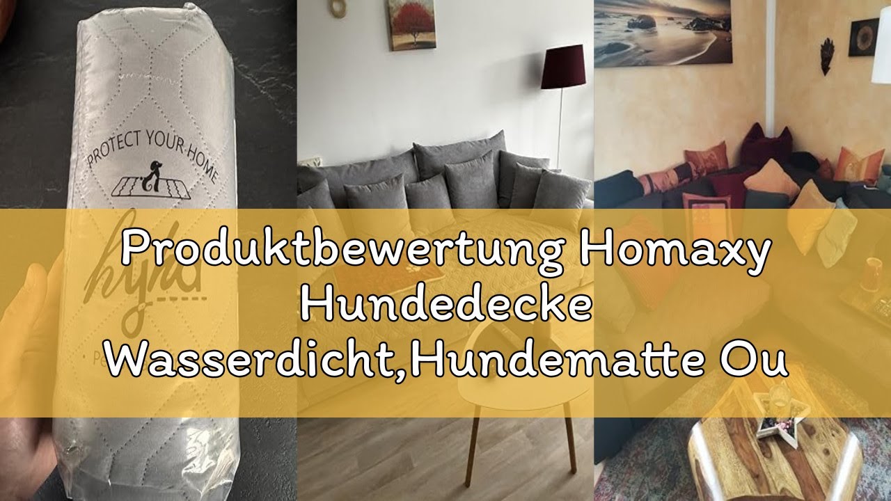 Produktbewertung Homaxy Hundedecke Wasserdicht,Hundematte Outdoor Waschbar, Wendedecke Hunde Decke,