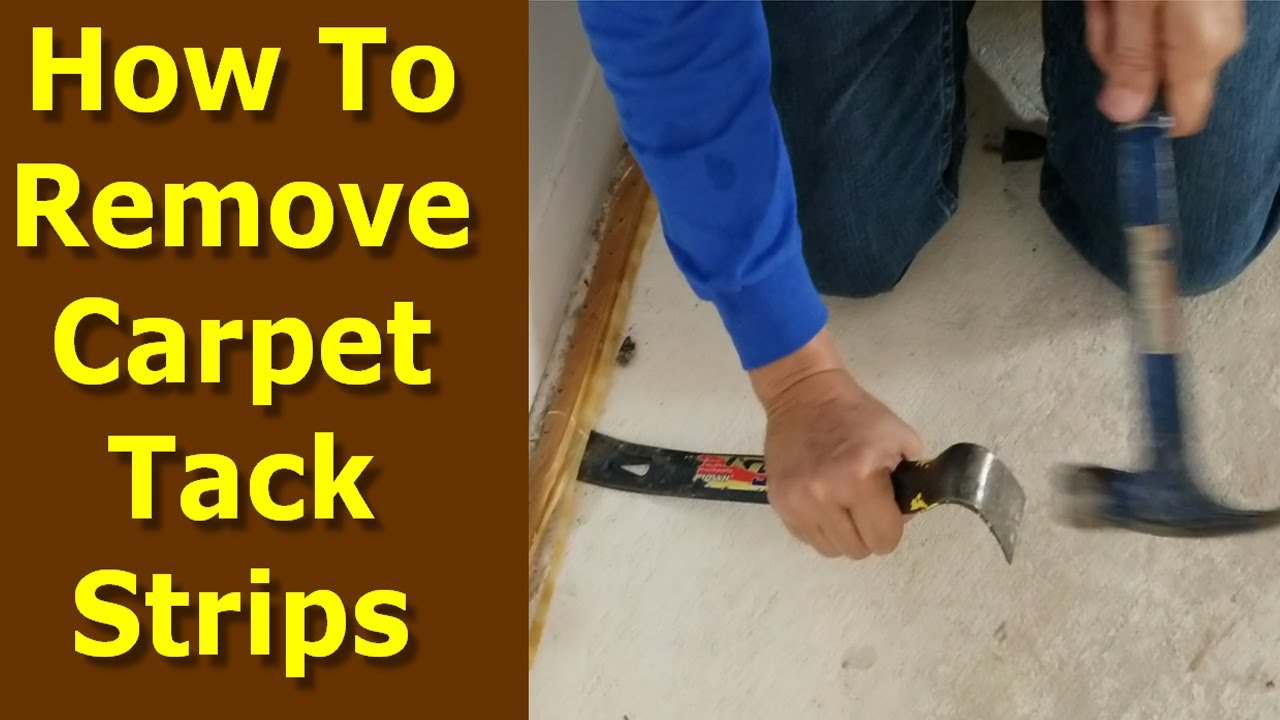 How to Remove Carpet Tack Strips From Concrete Floors