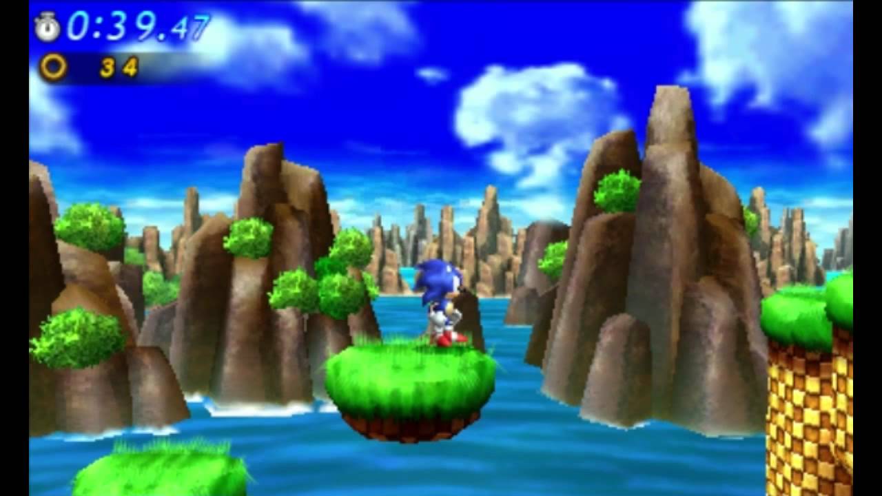 Sonic Generations 3DS - Classic Green Hill