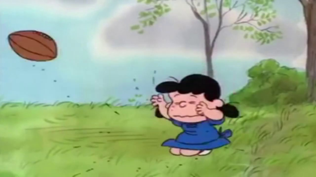 Charlie Brown Kicks the Football Or Something
