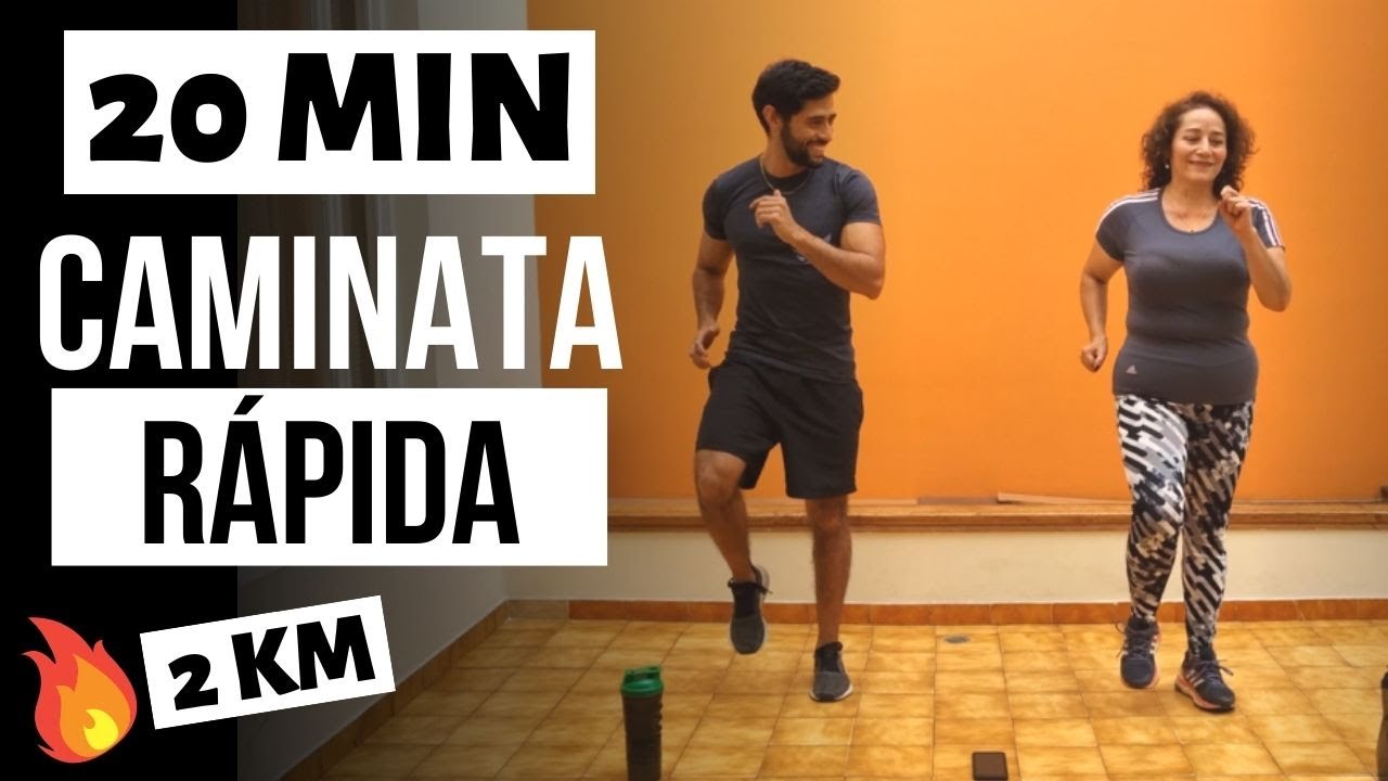 🔥CAMINATA R&Aacute;PIDA EN CASA 🔥 Power walking 20 minutos