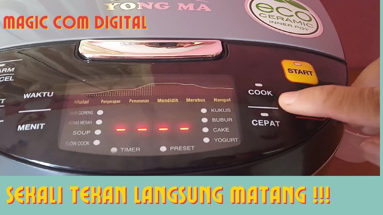 CARA PAKAI MAGIC COM YONG MA DIGITAL SMC 7047 OTOMATIS
