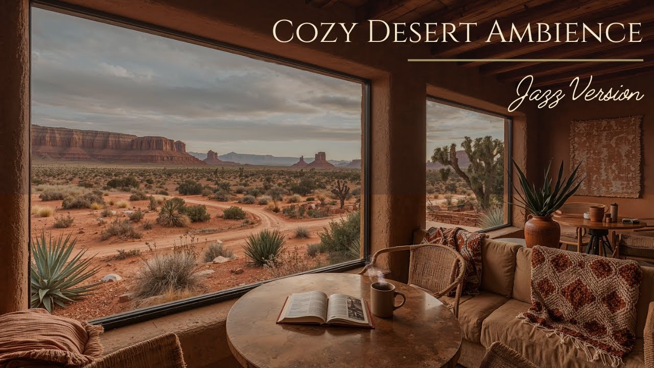 Red Rock Desert Ambience| Jazz for Study, Relaxation & Quiet Focus