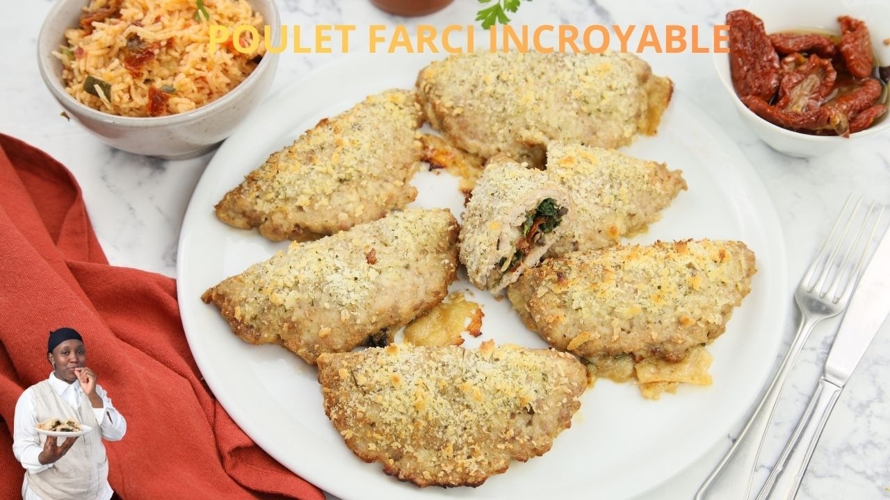 Une autre façon de préparer le poulet farci au tomate séchée fondante et délicieuse