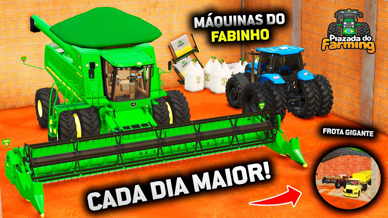 NOVA FROTA DE MÁQUINAS DO FABINHO - FARMING SIMULATOR 25 - EP 78 (EM BUSCA DO SUCESSO T2)