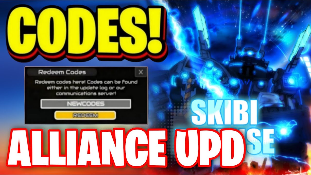 *NEW* ALL WORKING ALLIANCE UPDATE CODES FOR SKIBI DEFENSE! ROBLOX SKIBI DEFENSE CODES
