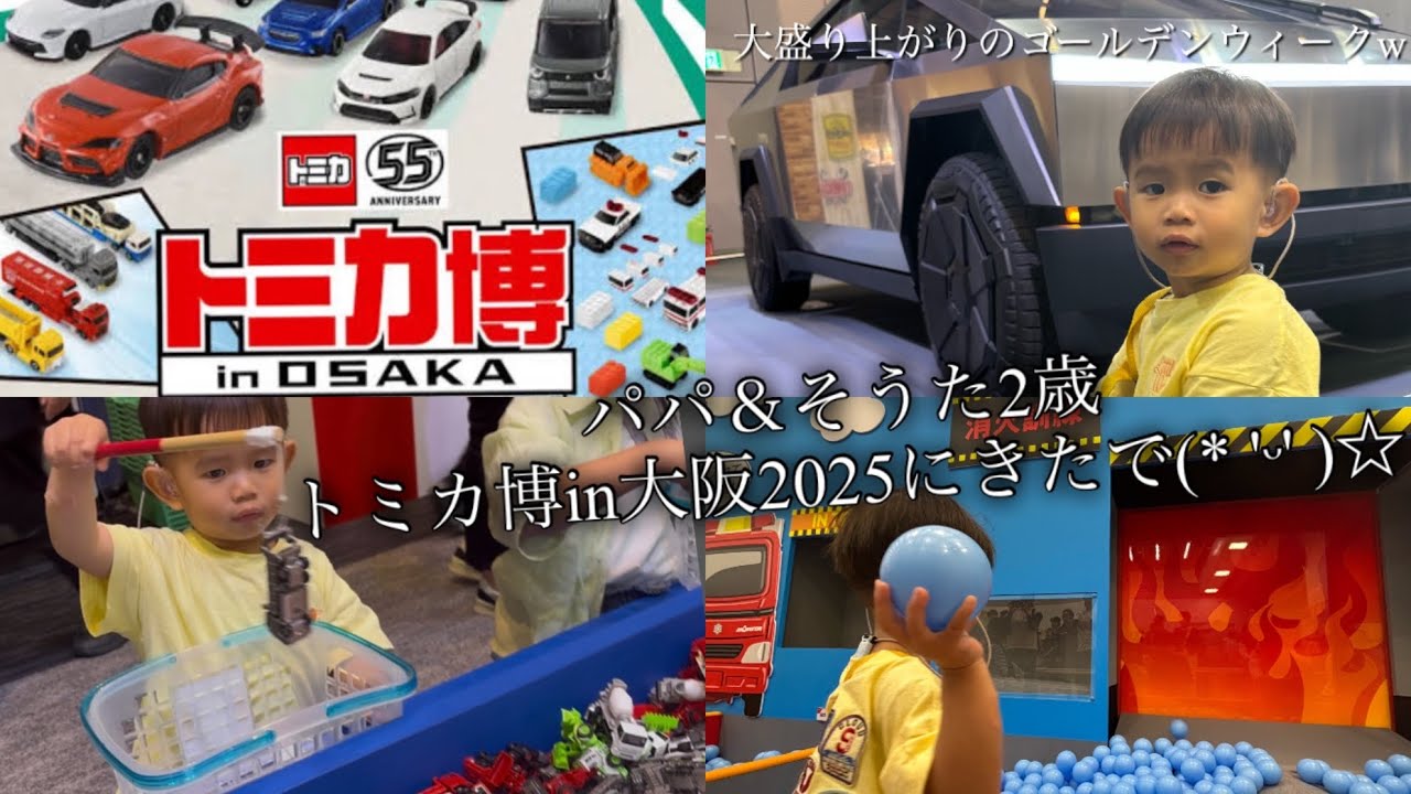 【トミカ博inOSAKA 2025】にGWパパ＆そうた2歳で行ってきたで!!(大阪南港ATCホール)