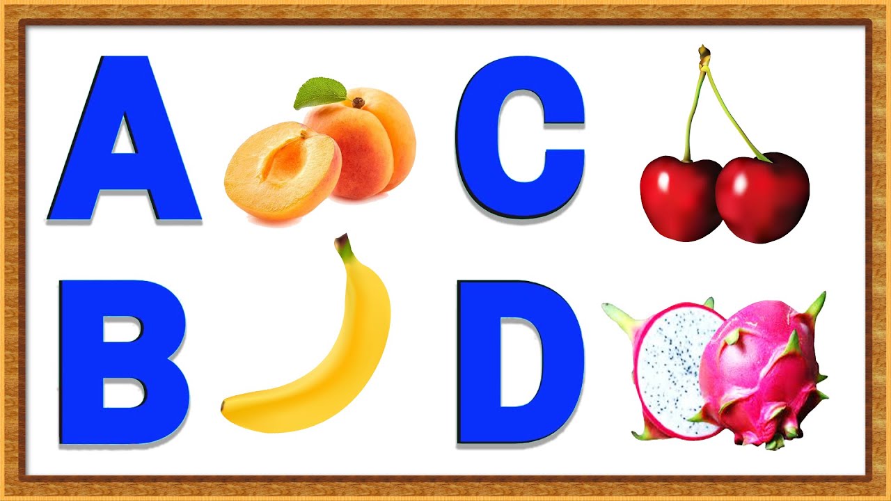 ABC Fruits Name | A to Z Fruits Name | Kids Learning