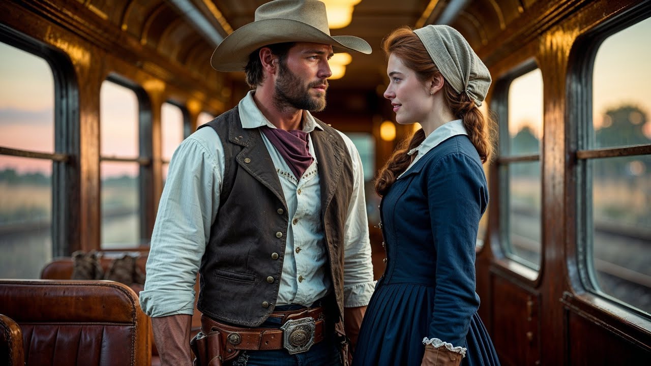 The Mail Order Bride Was Too Scared To Leave The Train, The Cowboy Climbed Aboard And Waited
