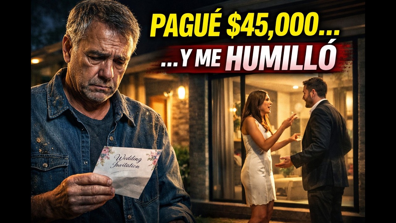 Pagué $45,000 por la boda de mi hija… hasta que me pidió que no fuera