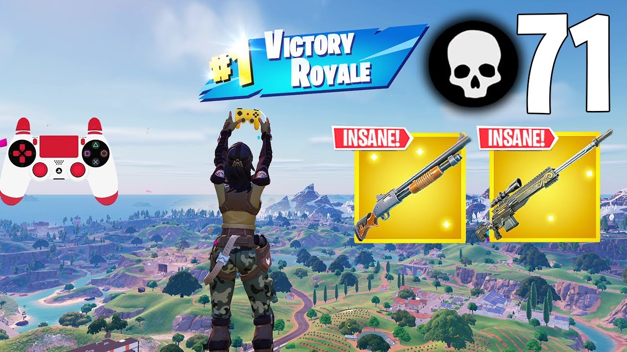 71 Elimination Solo Vs Squads Gameplay Wins (Fortnite Chapter 5 PS4 Controller)