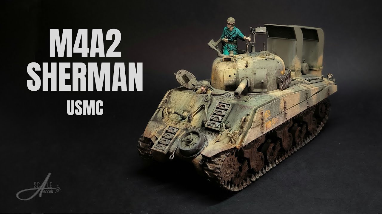 M4A2 Sherman USMC - Italeri 1/35 | Full build