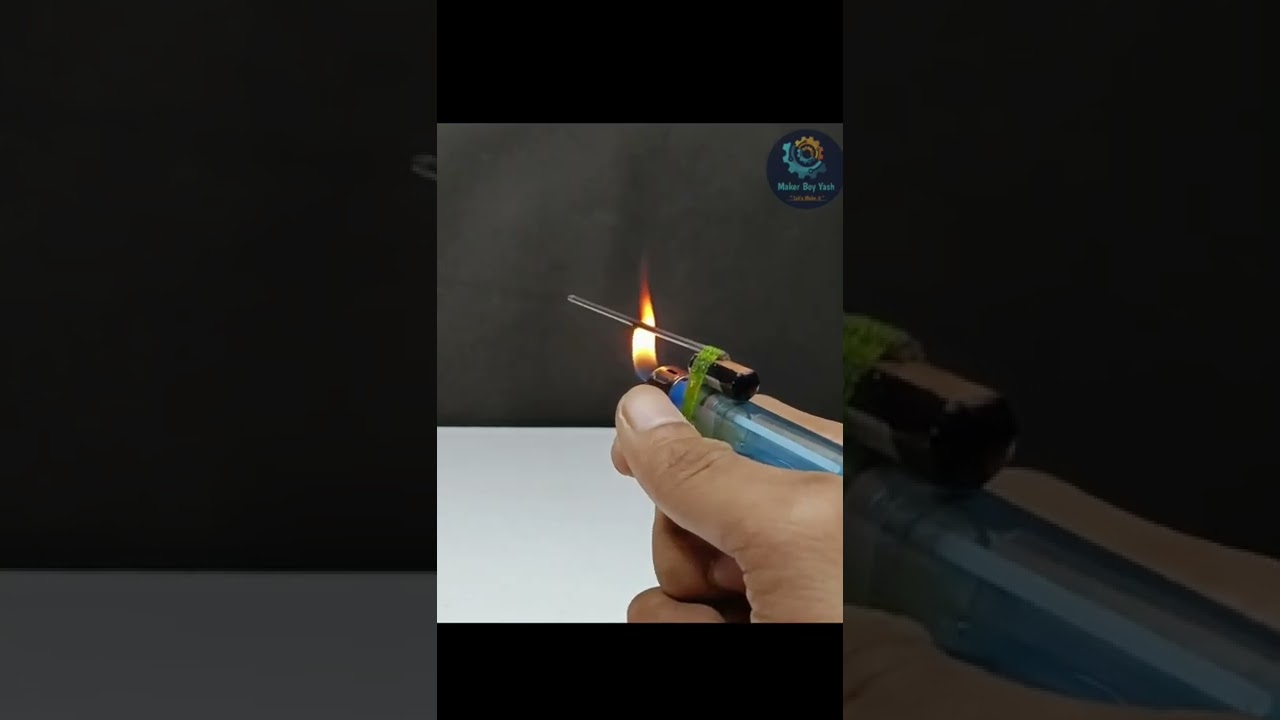 Powerful Gun With Lighter #shorts #youtubeshorts