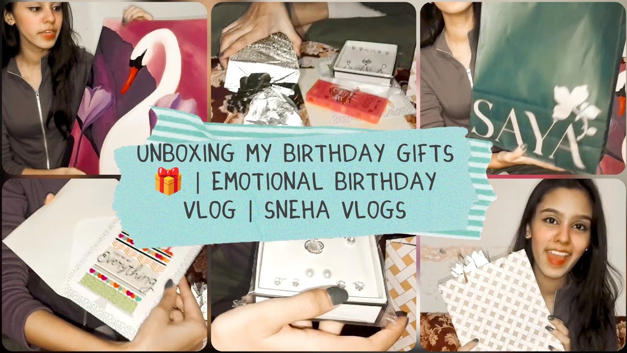 Unboxing My Birthday Gifts 🎁 | Emotional Birthday Vlog | Sneha Vlogs