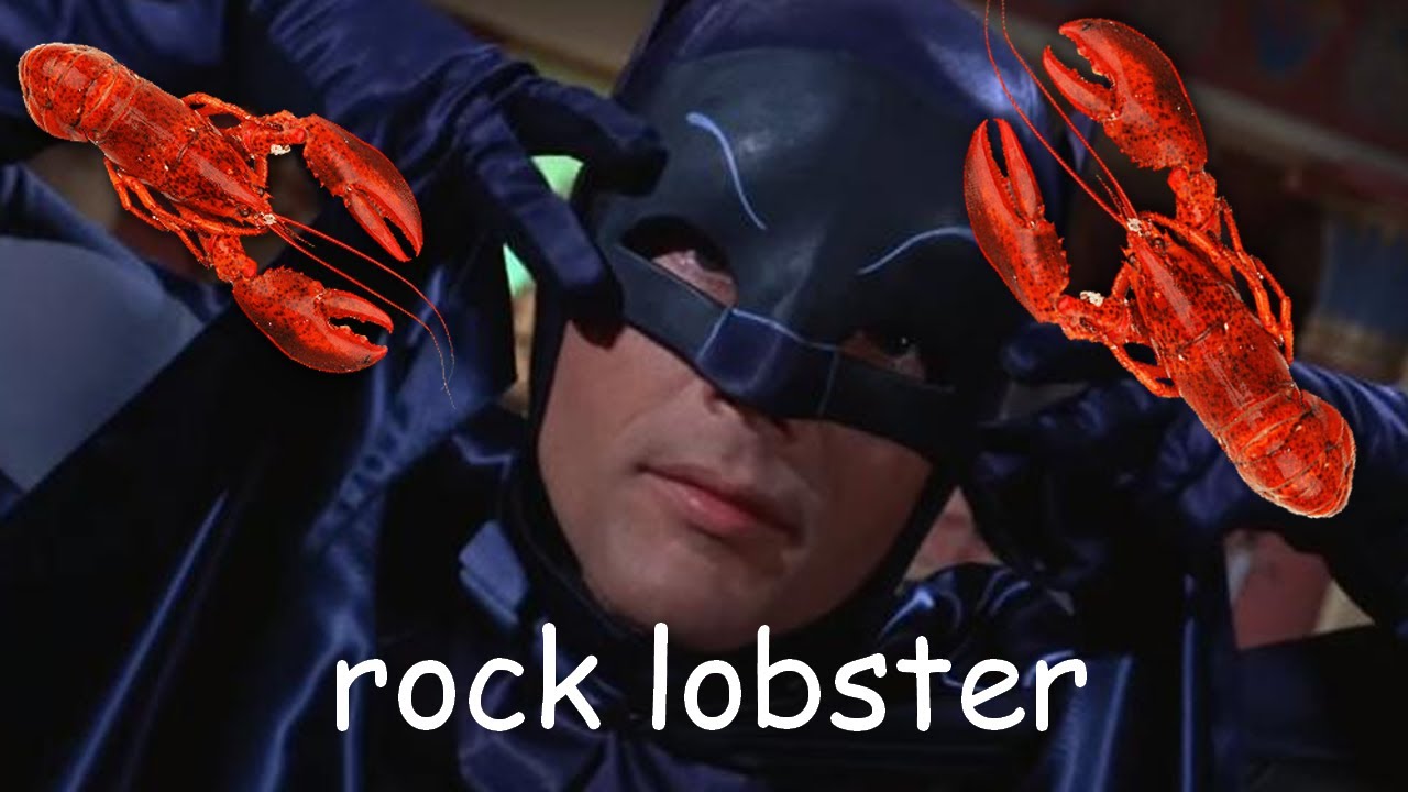 the batman batusi scenes but synced to rock lobster