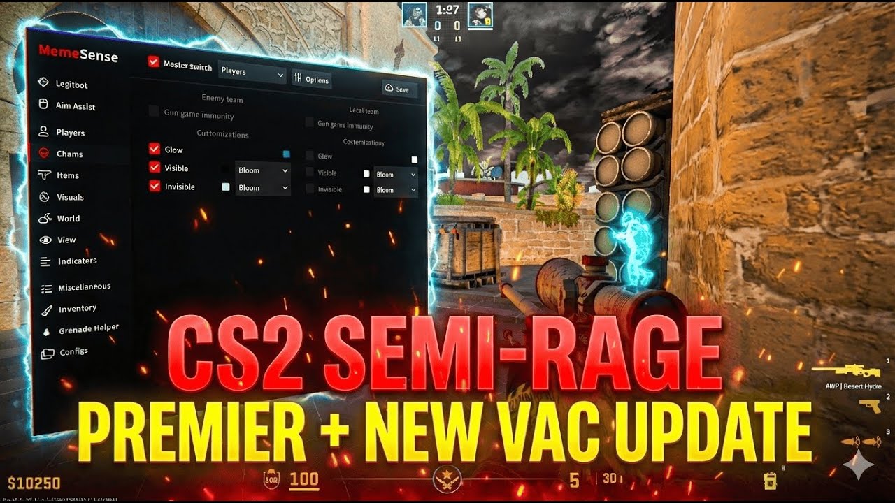 Semiraging with Memense after CS2 Update