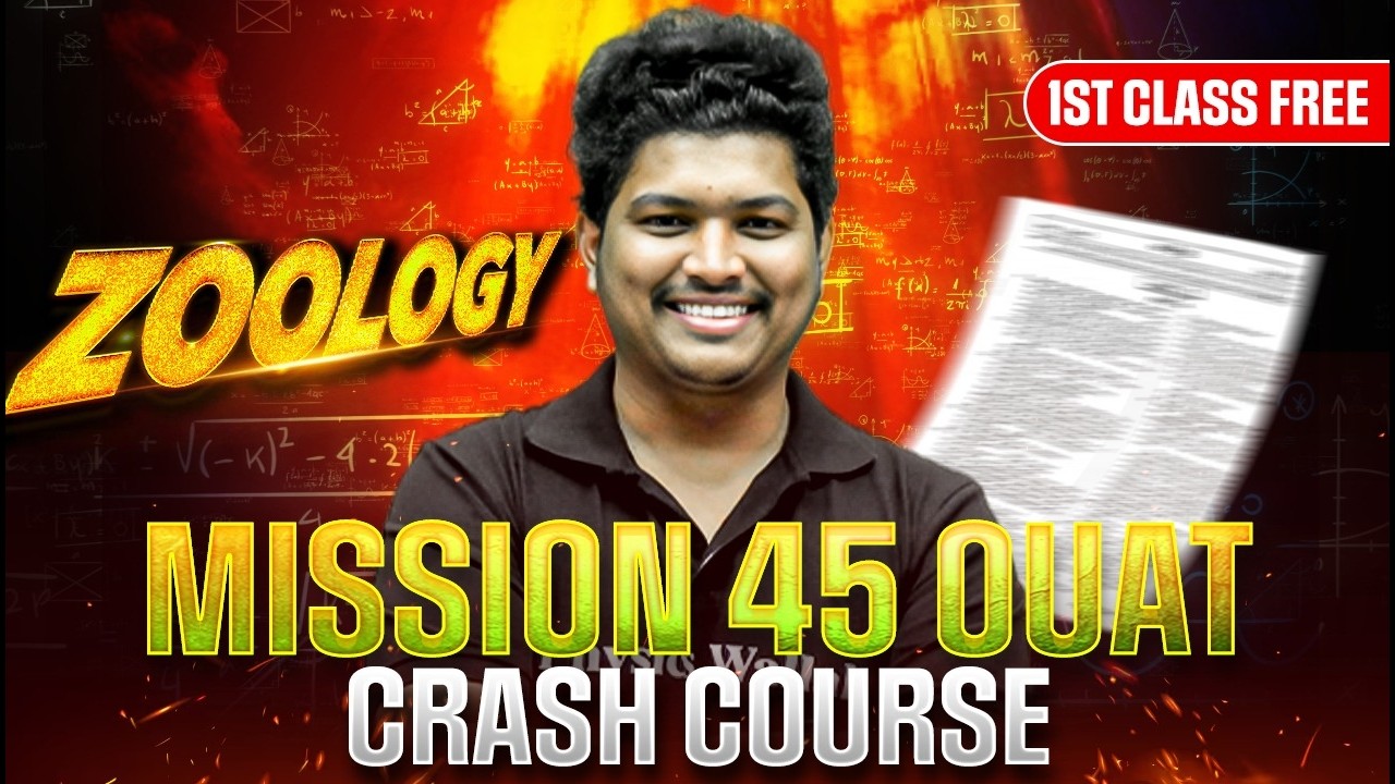 Mission 45 🔥 OUAT Crash Course | 1st Class FREE 💯 #pwodisha #ouat2026