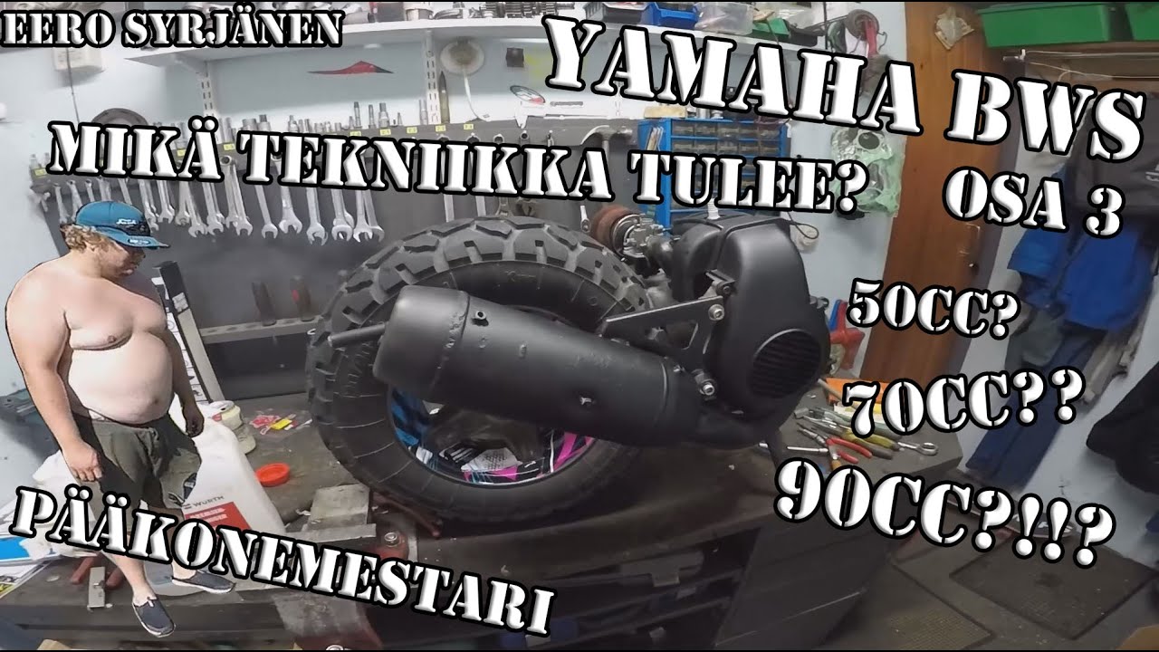 MOOTTORIN VIRITYSTÄ || YAMAHA BWS STUNTTI Skootteri Projekti pt 3 || GARAGEVLOG#65