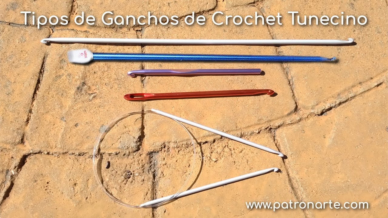 Tipos de Ganchos Que Puedes Usar En Crochet Tunecino