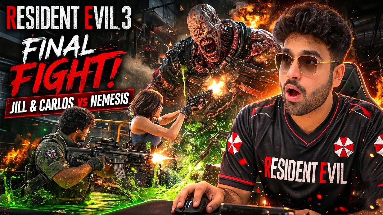 Resident Evil 3 Remake Gameplay 🔥 | Jill and Carlos Team Up to Defeat Nemesis 💀