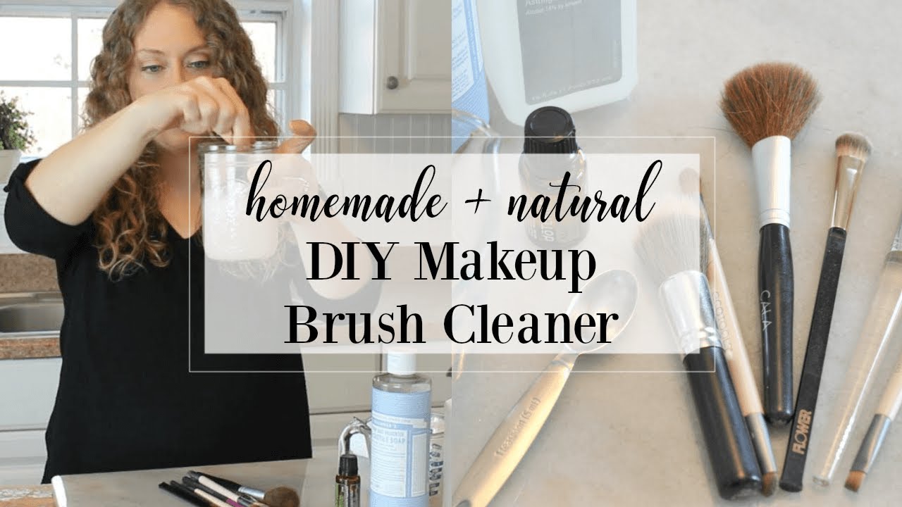 Homemade Natural Makeup Brush Cleaner