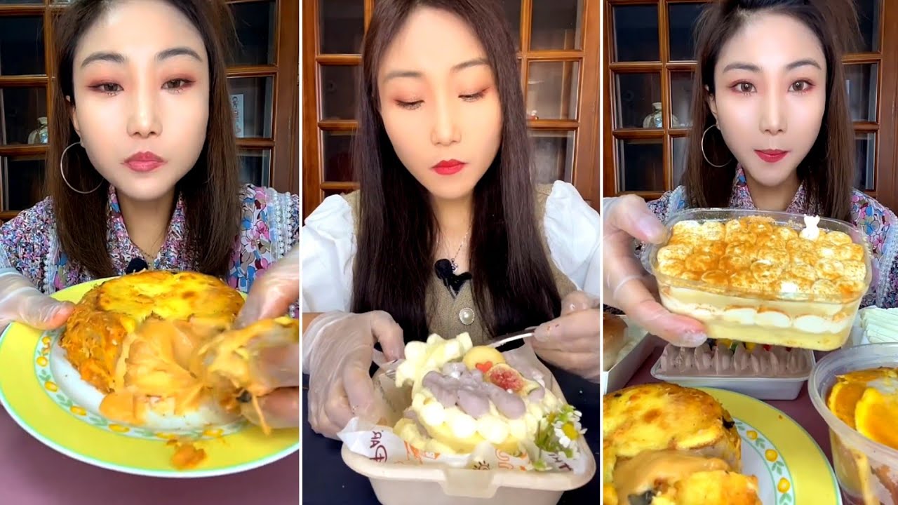 [ENG SUB] Tiramisu bursting,Durian Burger Box,Taro pure snowball,Whole wheat custard roll#asmr #food