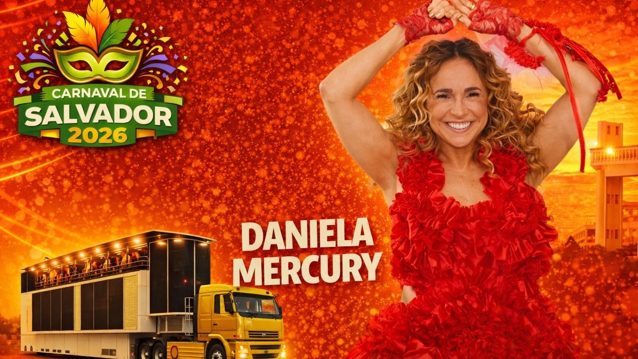 Carnaval 2026 - Daniela Mercury na Quinta-Feira - Salvador Ba - 12/02