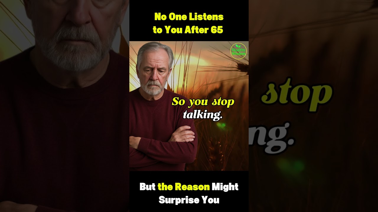 No one listens to You After 65, But The Reason Might Surprise You #shots
