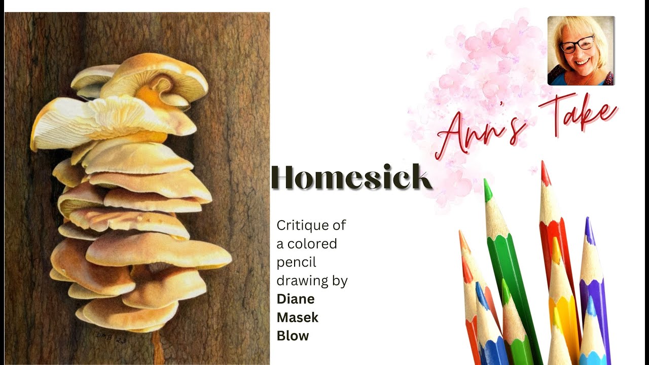 How do you draw things that glow? 3 beautiful pieces by Diane Masek Blow