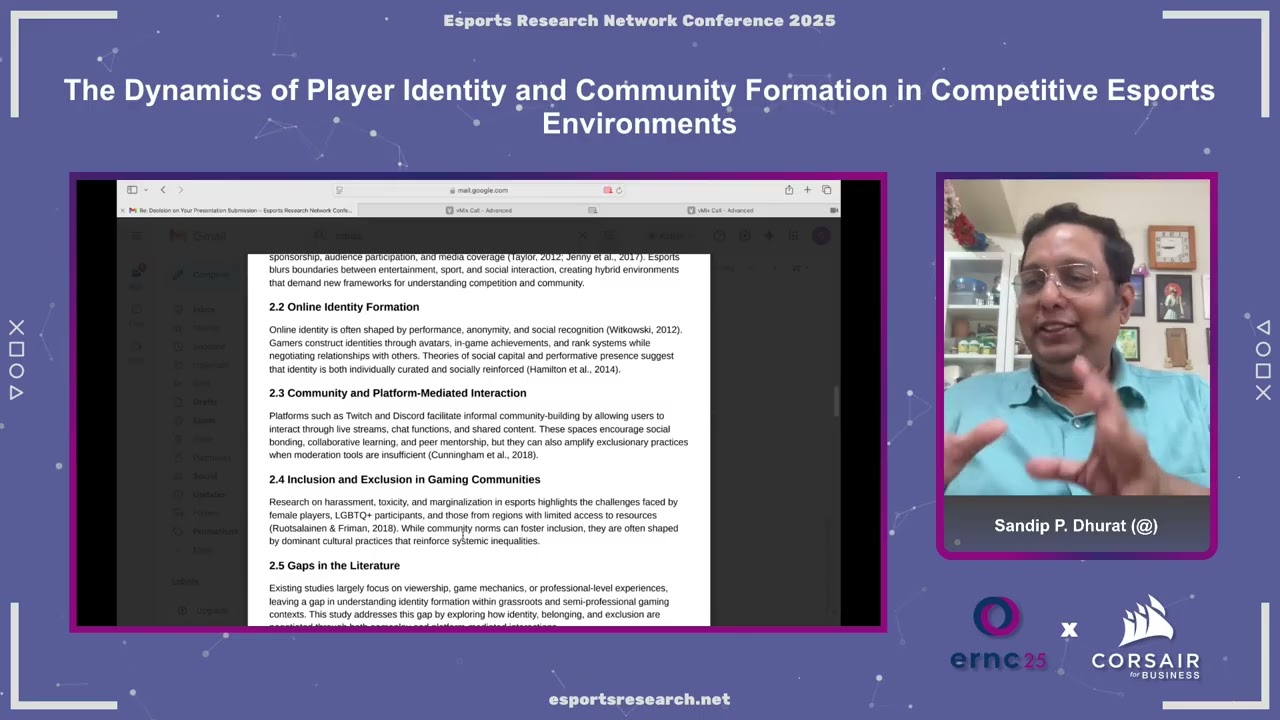 Player Identity and Community Formation in Competitive Esports &ndash; Dhurat (ERNC25)