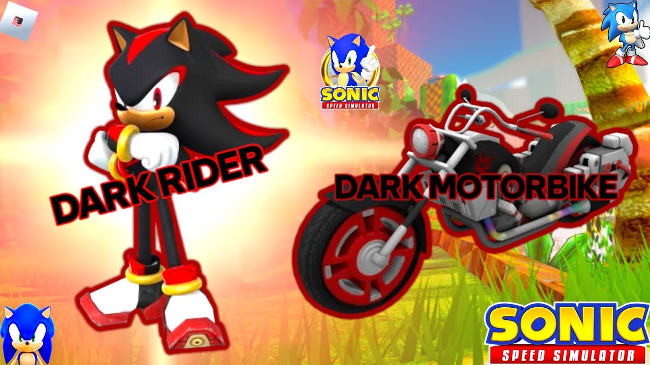 UNLOCKING DARK RIDER AND THE MOTORBIKE IN SONIC SPEED SIMULATOR