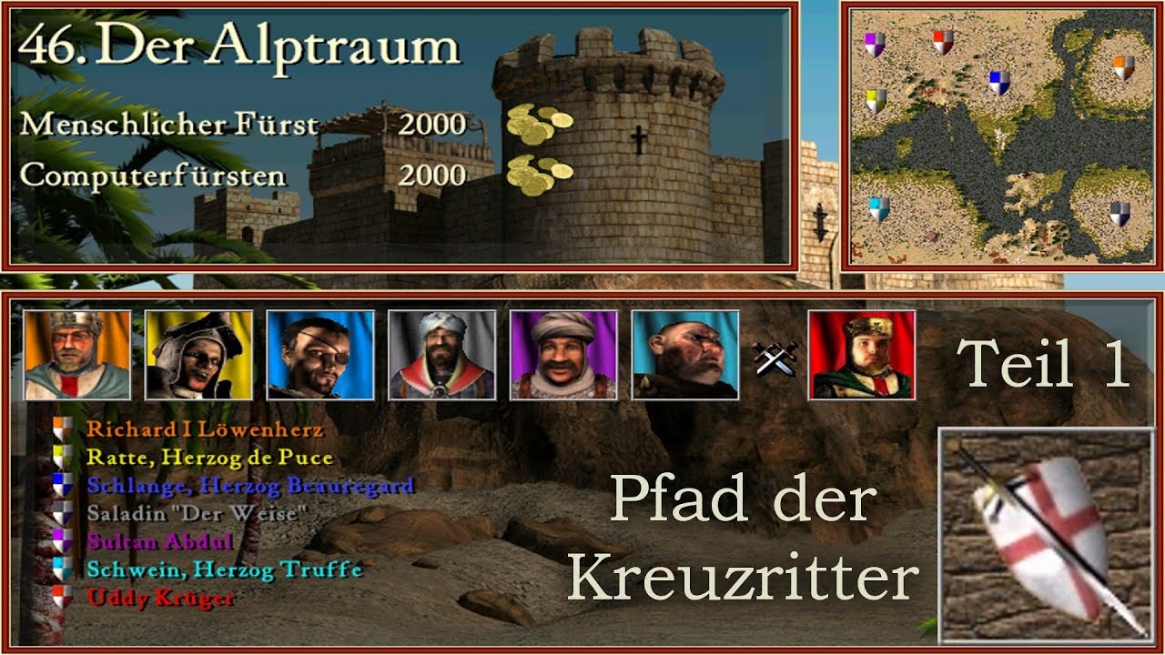 M46: Der Alptraum - Teil 1 - Kreuzritter - Stronghold Crusader | Let's Play (German)
