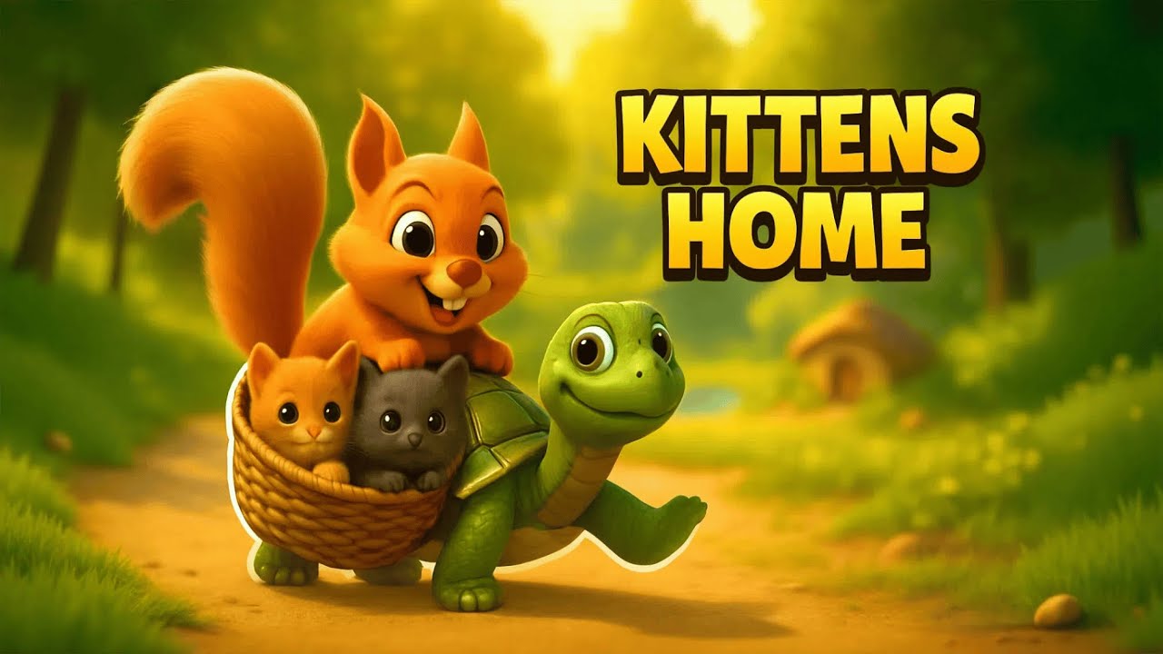 ChipNut Dragged a Basket to Bring Kittens Home 🐱 | Heartwarming Kids Story About Kindness