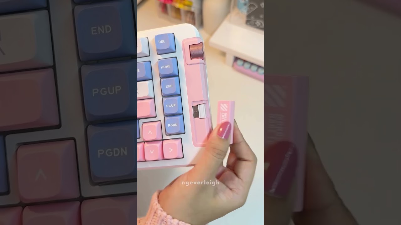 Unboxing MCHOSE X75 Mechanical Keyboard!💖Embrace the cute vibe! #mchose #keyboard #unboxing #gaming