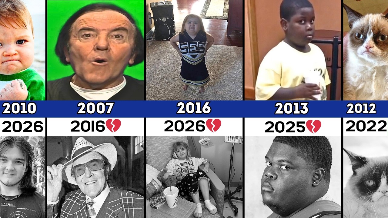 Comparison of EVERY Legendary Meme Hero (Then vs Now) 😥💔- Part 12