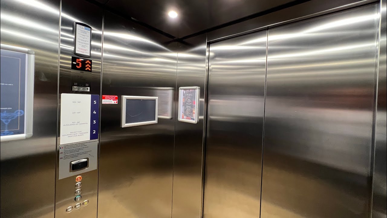 2016 KONE MonoSpace MRL Traction Elevators @ Novotel Charleroi Centre, Charleroi, Belgium.