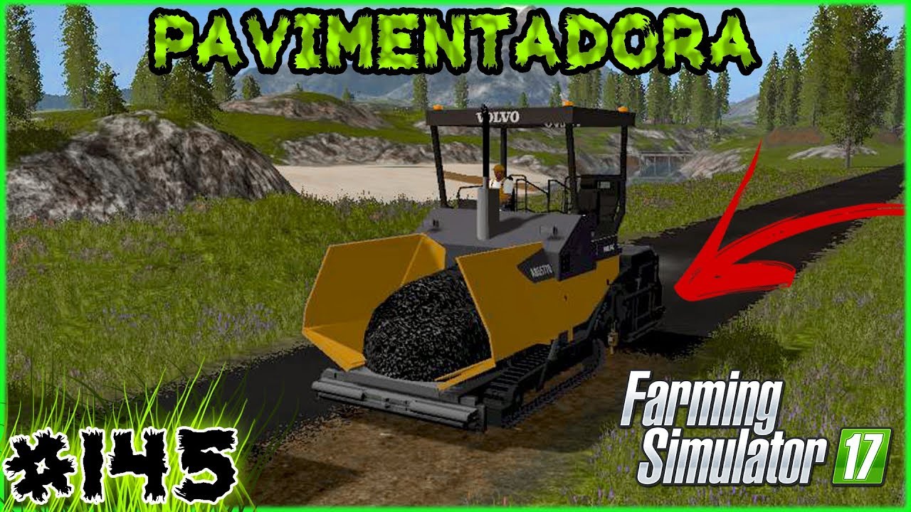 145 - Máquina de Fazer Asfalto - Farming Simulator 17